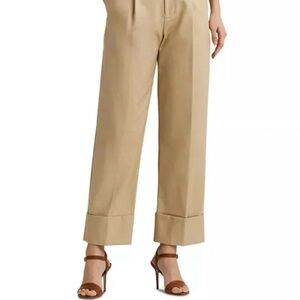 Lauren Ralph Lauren Beige Flare Pants